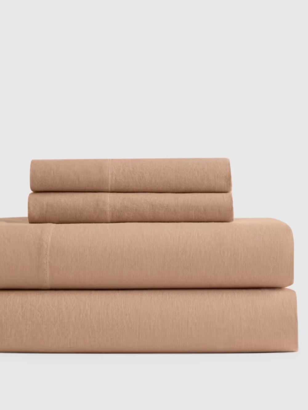 European Linen Sheet Set King Latte Brown